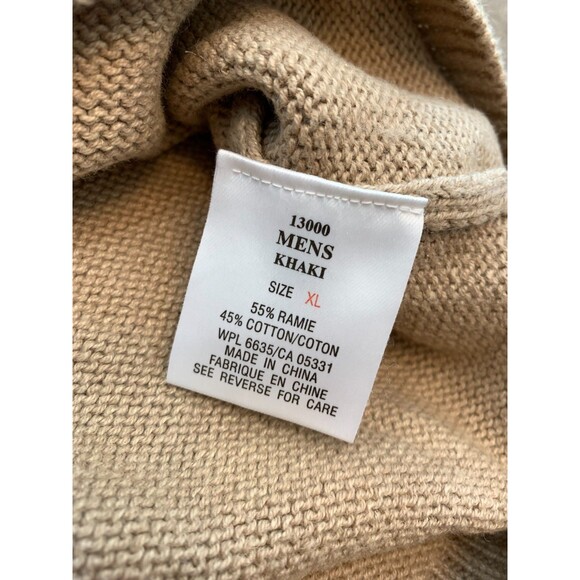 Woolrich Sweater Mens XL Long Sleeve Tight Knit Crew Caribou Pullover - Picture 7 of 8